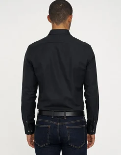 Twill Long Sleeve Dress Shirt in Light Blue