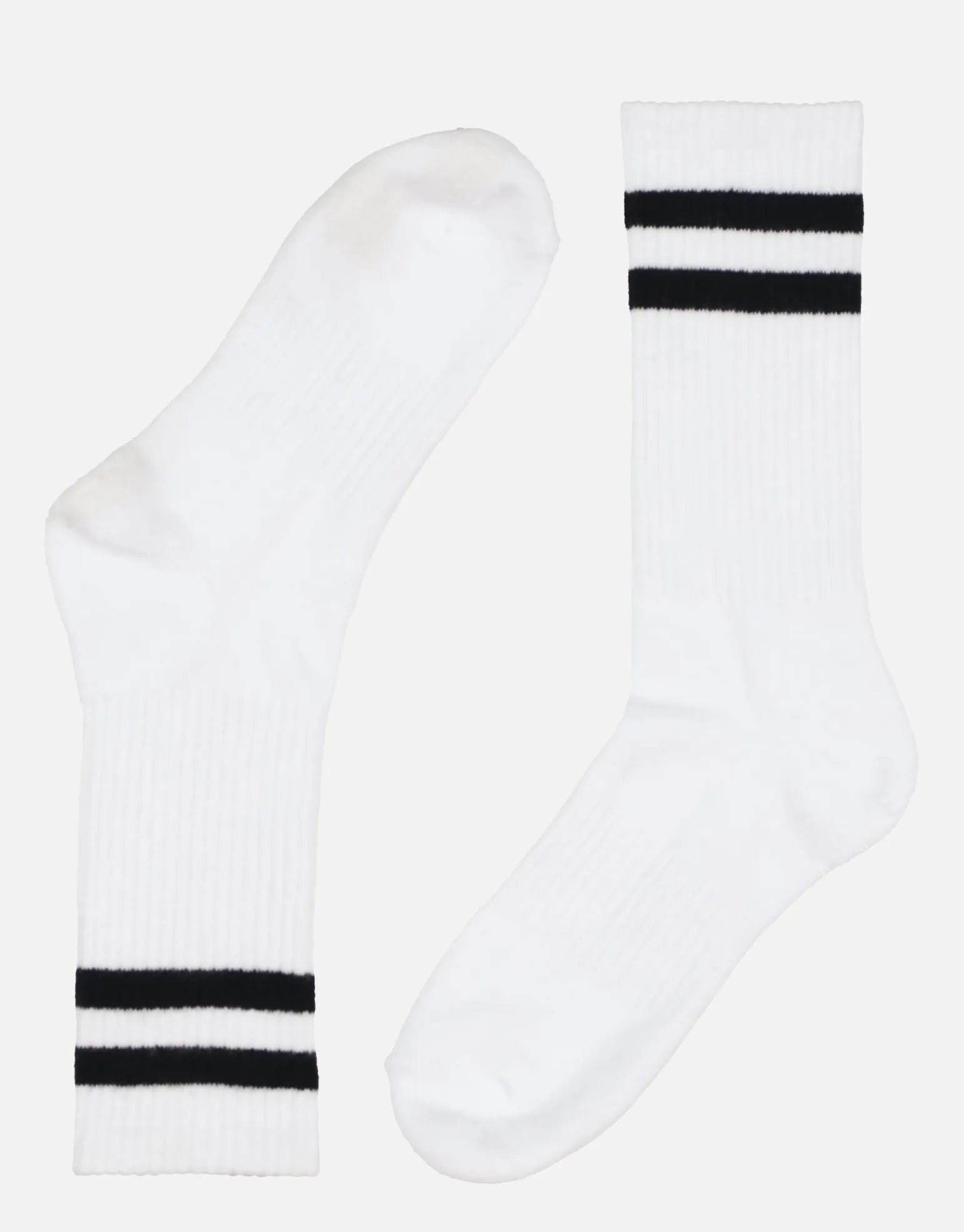 Twin Stripe Sport Socks in Black