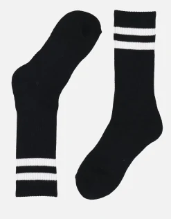 Twin Stripe Sport Socks in White