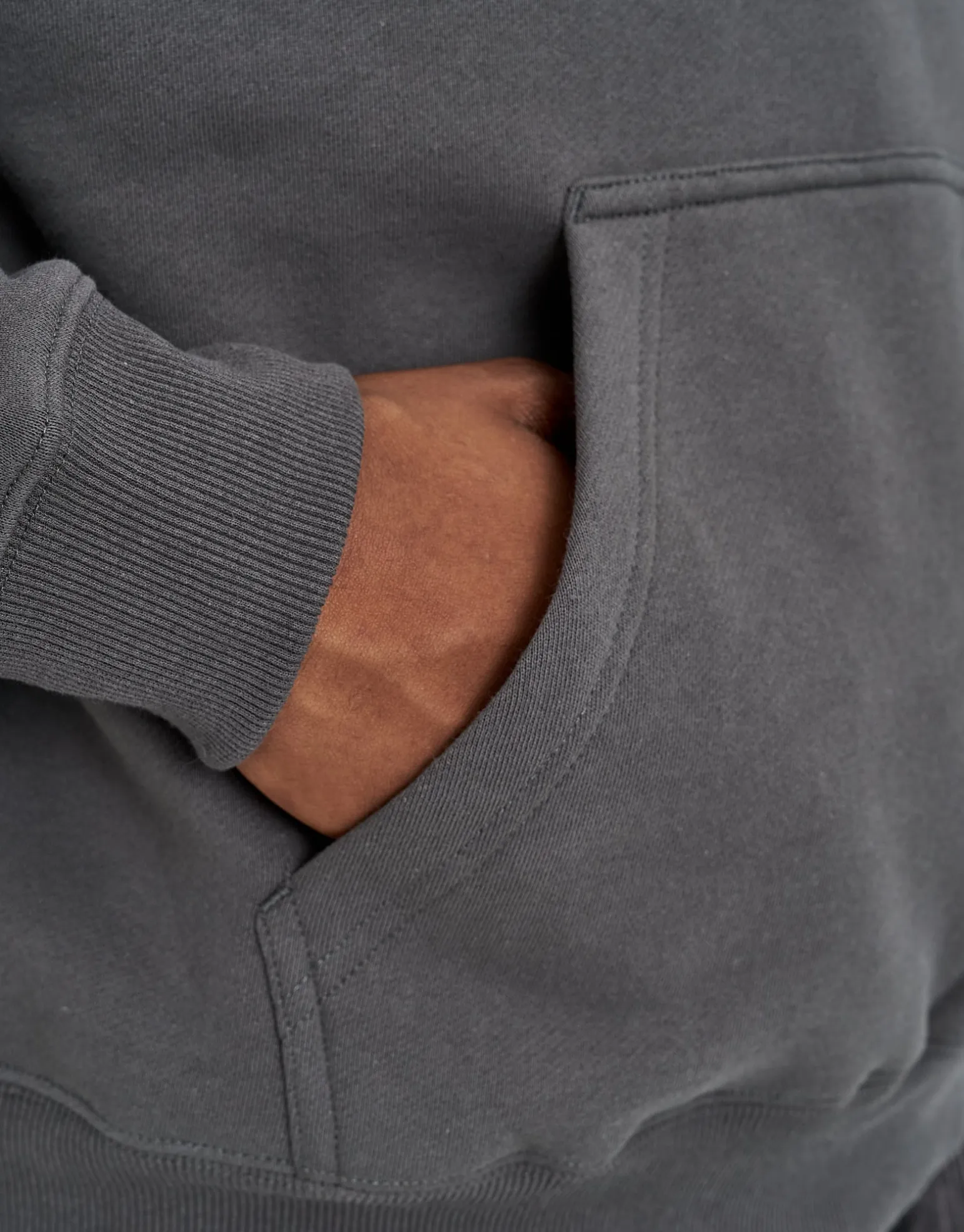 Vanguard Oversized Hoodie in Wood Smoke