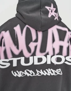 Vanguard Oversized Hoodie in Pewter Grey