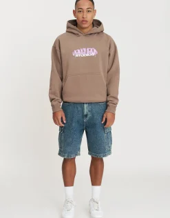 Vanguard Oversized Hoodie in Pewter Grey