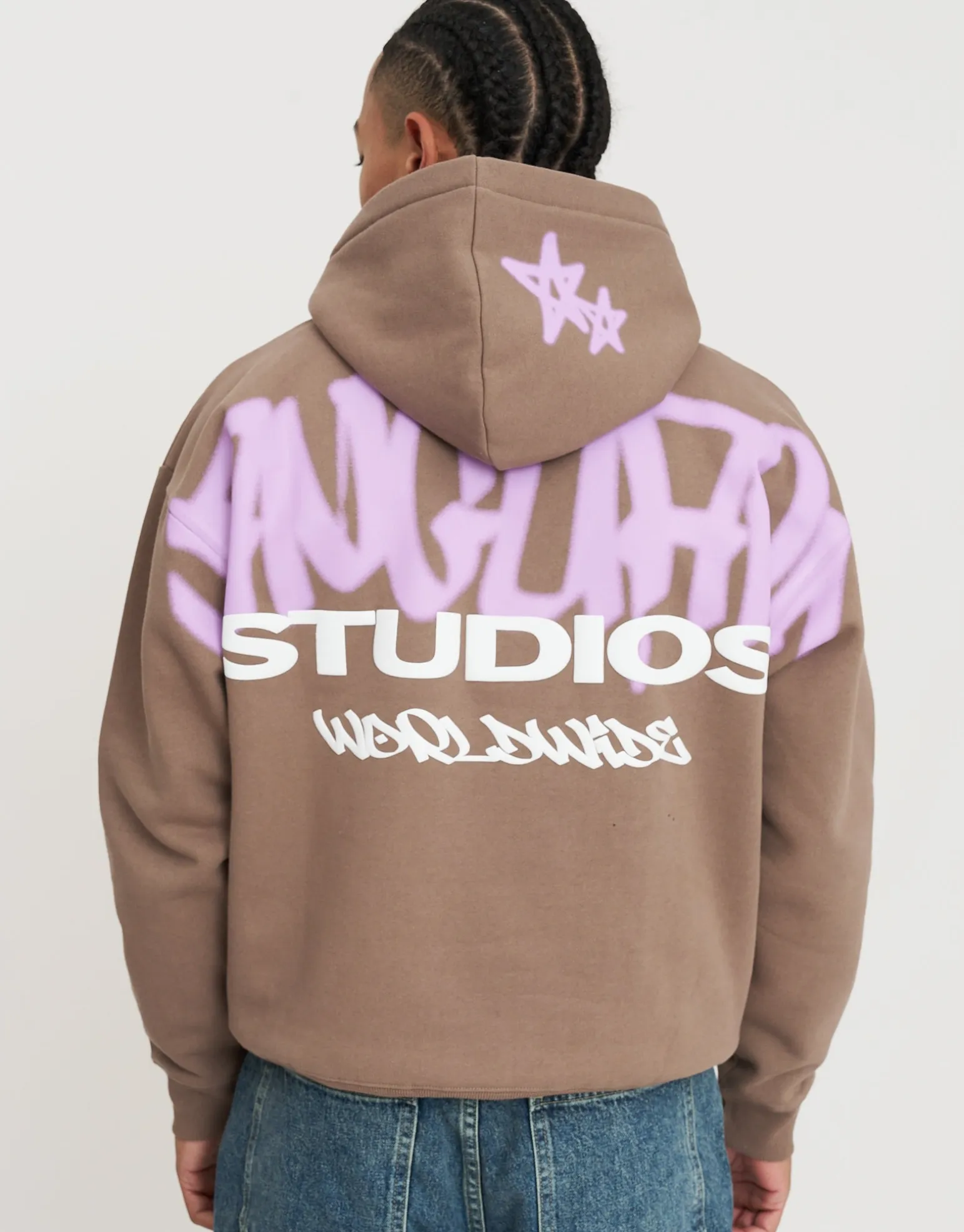 Vanguard Oversized Hoodie in Pewter Grey