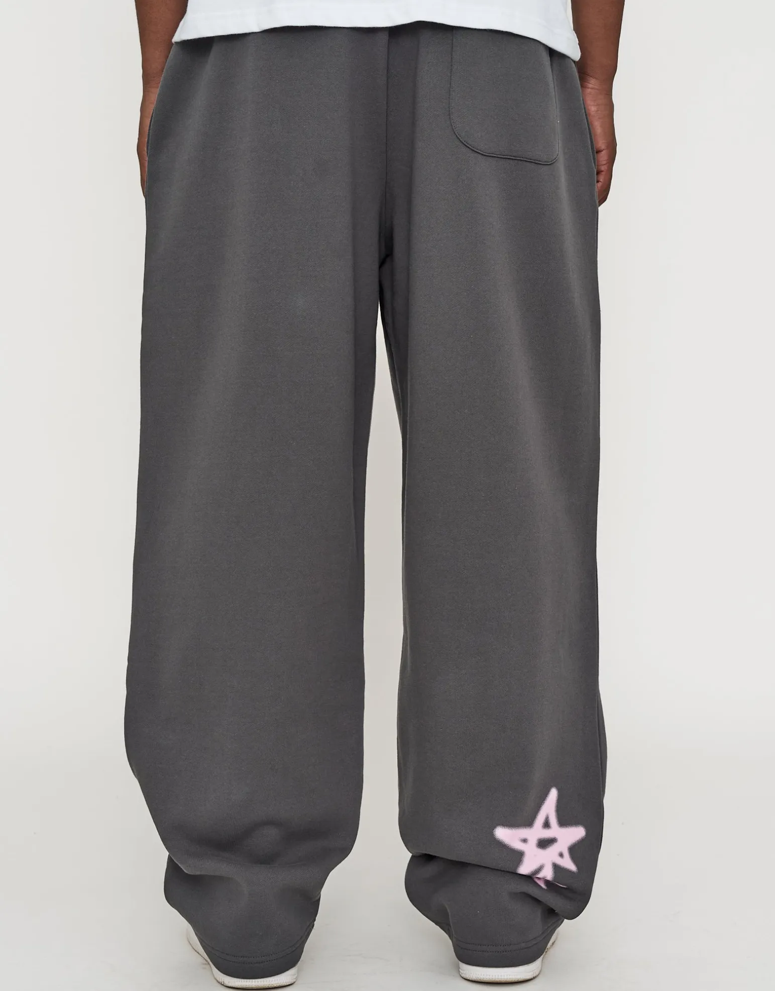 Vanguard Wide Track Pants in Pewter Grey