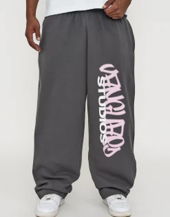 Vanguard Wide Track Pants in Wood Smoke