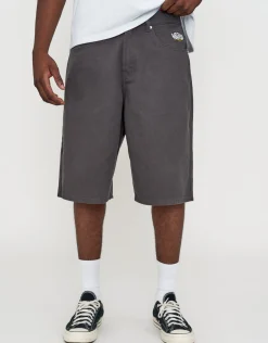 Vanth Baggy Fit Twill Jorts in Beige
