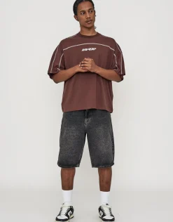 Vapor Overlocked Box Fit T Shirt in Black