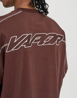 Vapor Overlocked Box Fit T Shirt in Black