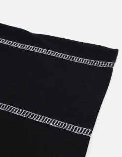 Vapor Overlocked Box Fit T Shirt in Black