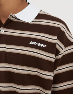 Vapor Short Sleeve Polo in Bitter Brown