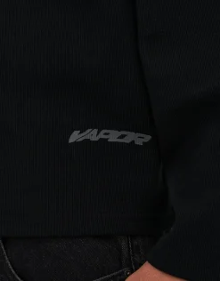 Vapor Textured Long Sleeve T Shirt in Moon