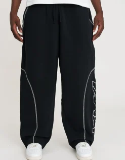 Vapor Wide Leg Track Pants in Black
