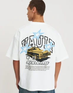 Vault Systems Box Fit T Shirt in Blanc