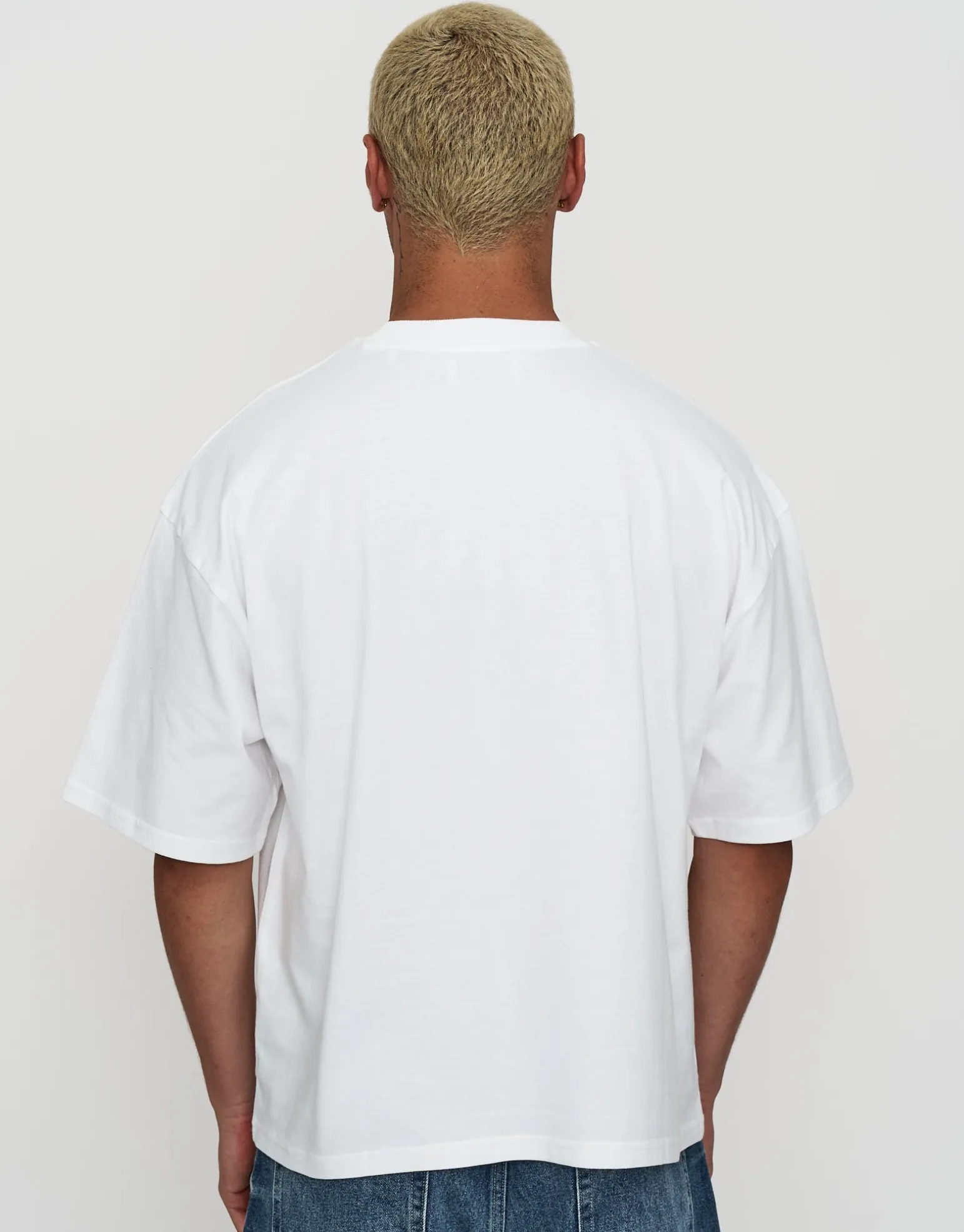 Vintage Box Fit T Shirt in Solid Black