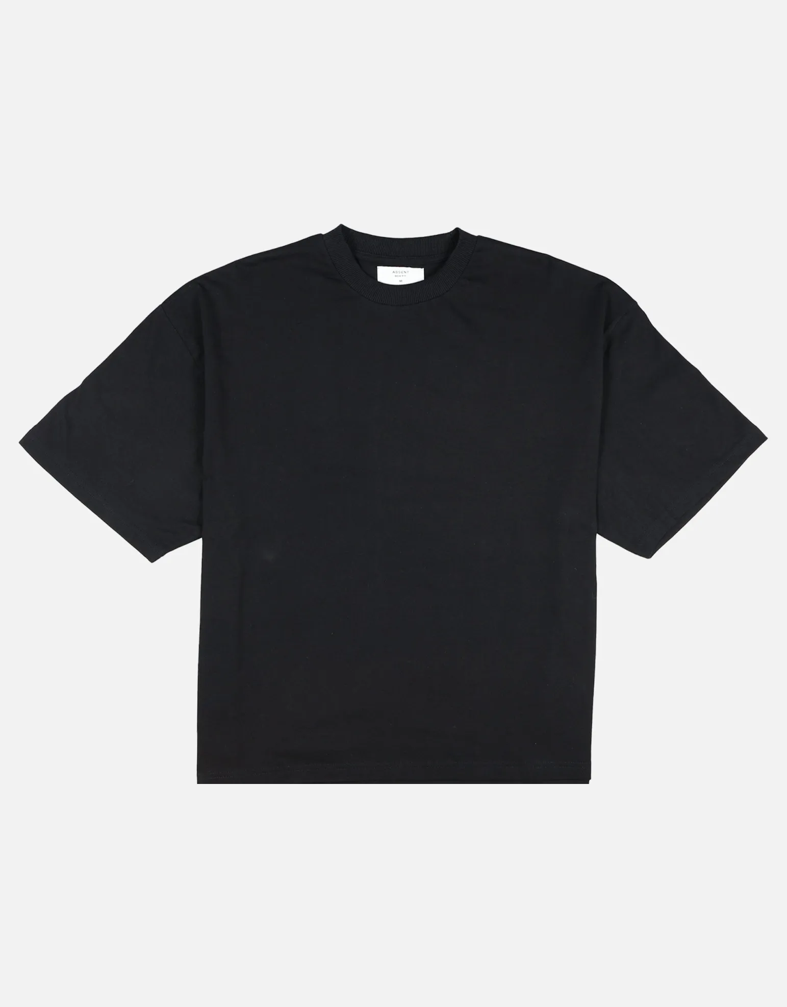 Vintage Box Fit T Shirt in Solid Black