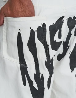 VisionBaggy Fit Jorts in Cloud White