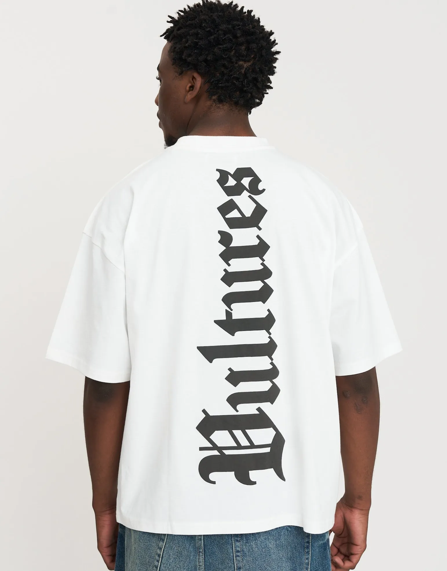 Vultures Box Fit T Shirt in Blanc