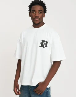 Vultures Box Fit T Shirt in Blanc