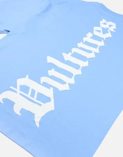 Vultures Box Fit T Shirt in Ice Blue