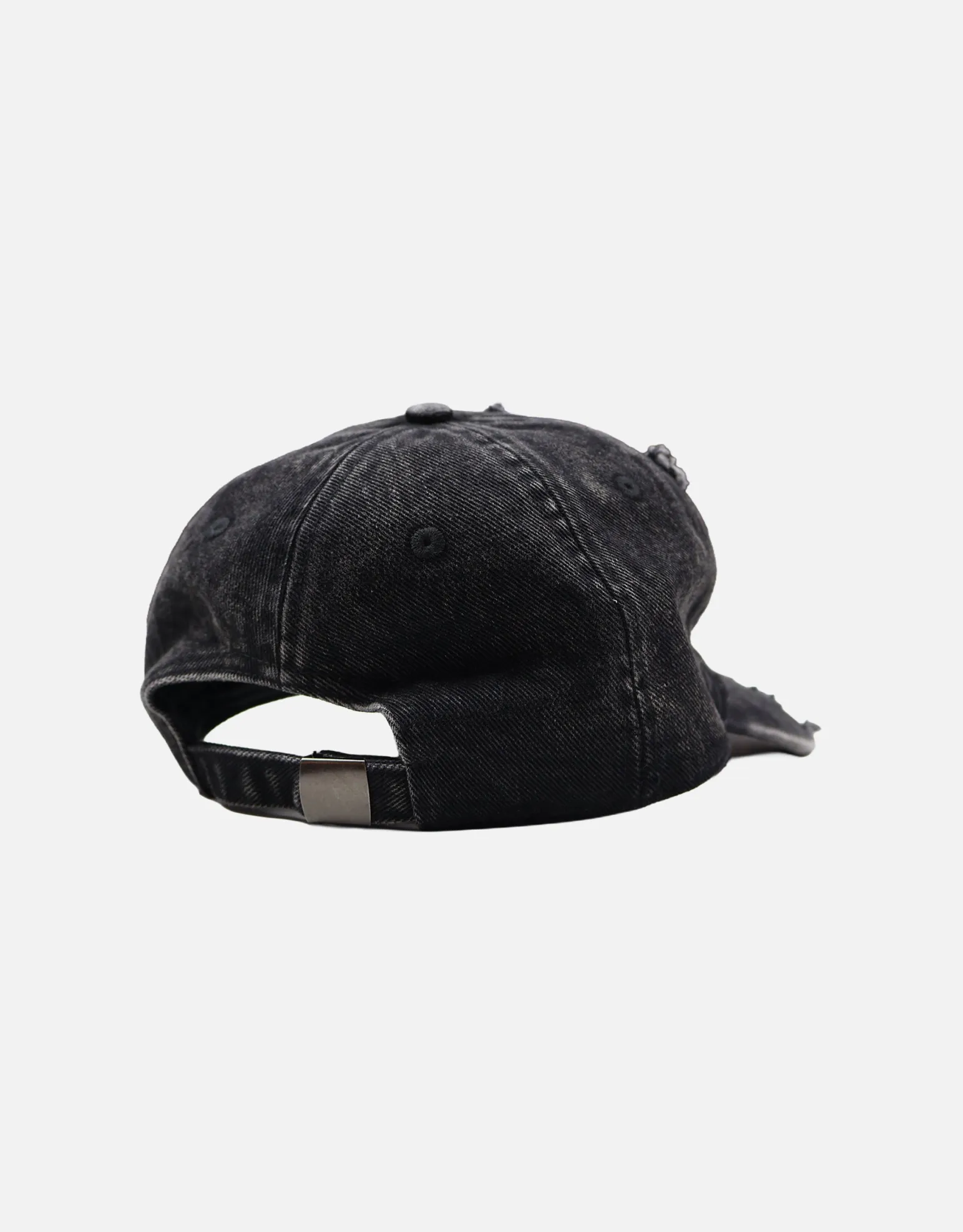 Vultures Distressed Cap in Washed Black