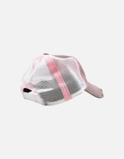 Vultures Distressed Trucker Cap in Pink