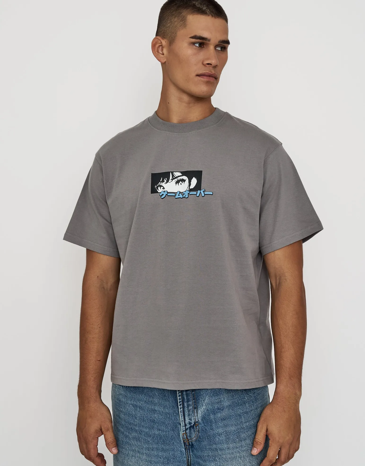 Vultures Motorsport Relaxed Fit T Shirt in Moon