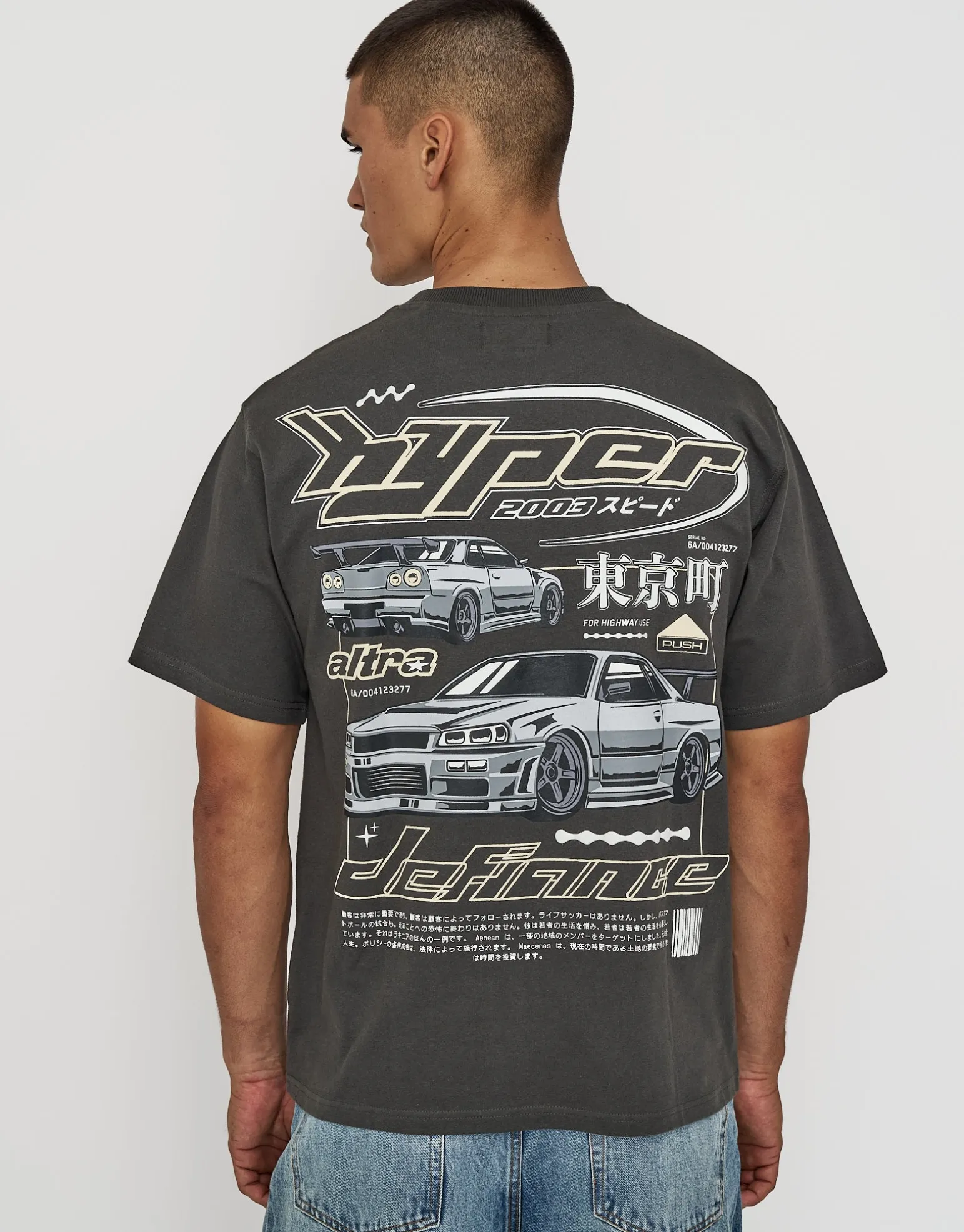 Vultures Motorsport Relaxed Fit T Shirt in Moon
