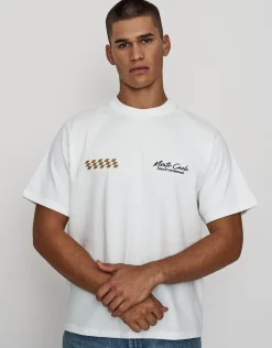 Vultures Motorsport Relaxed Fit T Shirt in Moon