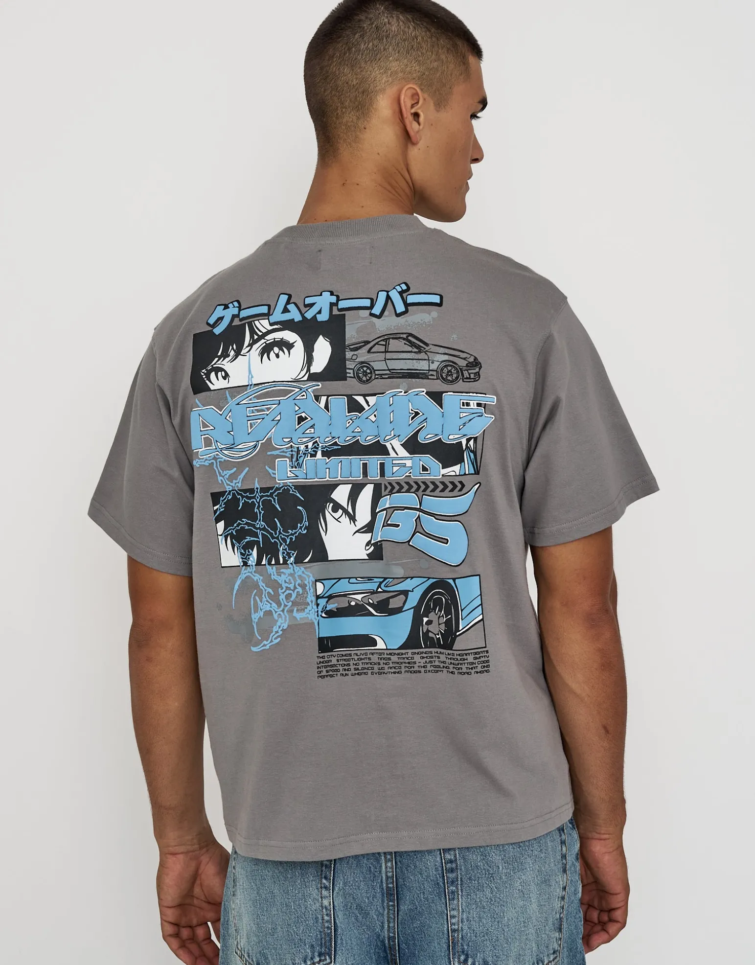 Vultures Motorsport Relaxed Fit T Shirt in Moon