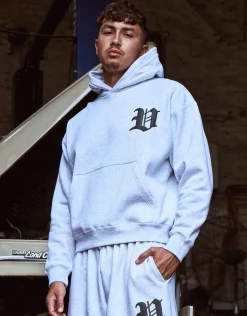 Vultures Oversized Hoodie in Washed Black