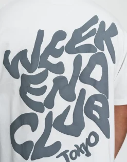 Weekend Club International Relaxed Fit T Shirt in Black