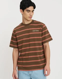 West Coast Striped Relaxed Fit T Shirt in Multi