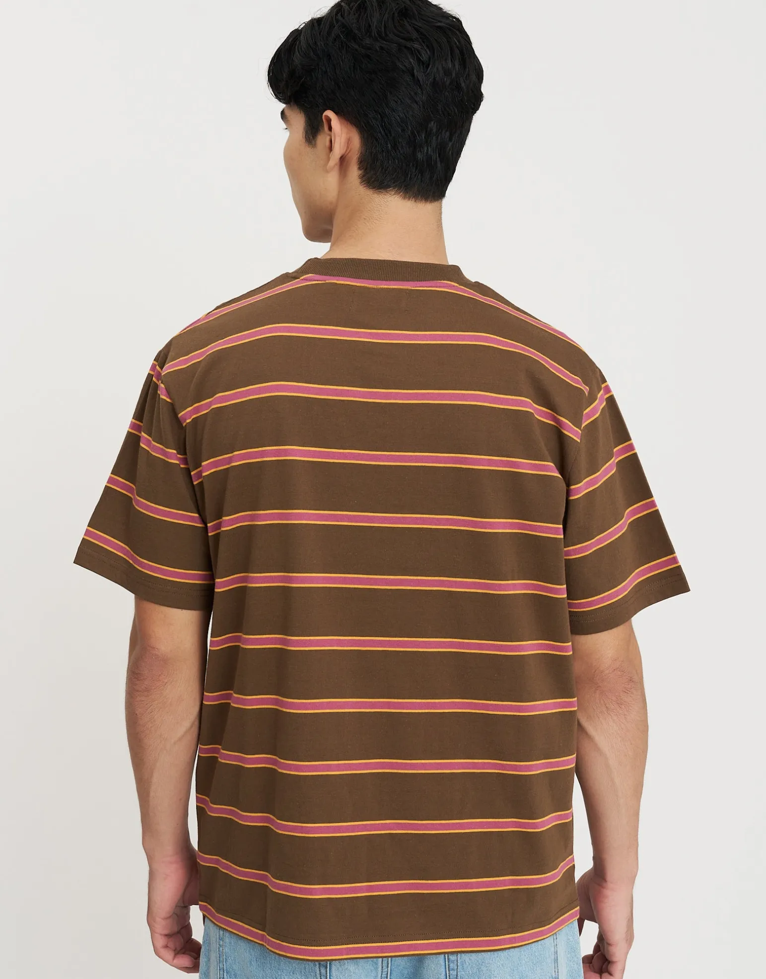 West Coast Striped Relaxed Fit T Shirt in Multi
