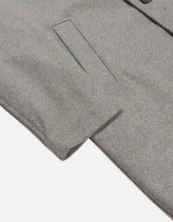 Wool Blend Overcoat in Biscuit