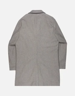 Wool Blend Overcoat in Black