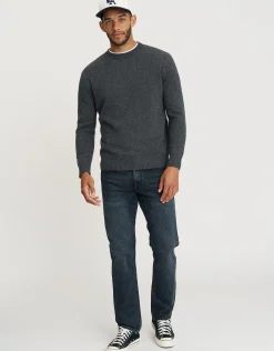 100% Wool Crew Neck Knit in Black