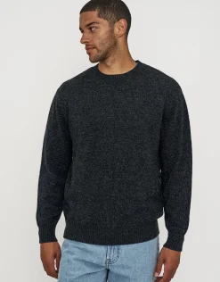 100% Wool Crew Neck Knit in Green
