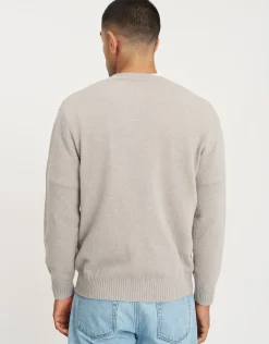 100% Wool Crew Neck Knit in Oat